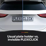 PlexiClick® - Invisible Number Plate Holder Clip