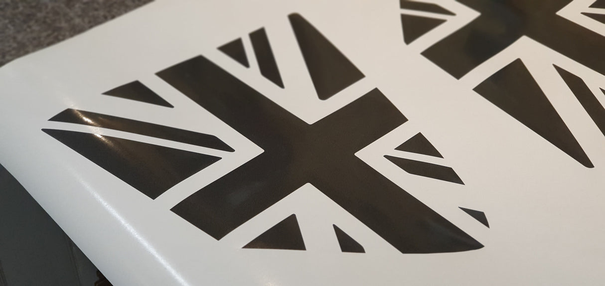 MK4 Focus Union Jack Rear Window Flag Decal Set (Pair)