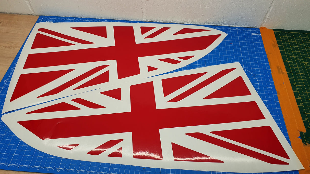 Mk7 / 7.5 Fiesta Union Jack Window Vinyl Decal Set