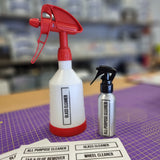 Vehicle Cleaning / Detailing Spray Bottle Label Set