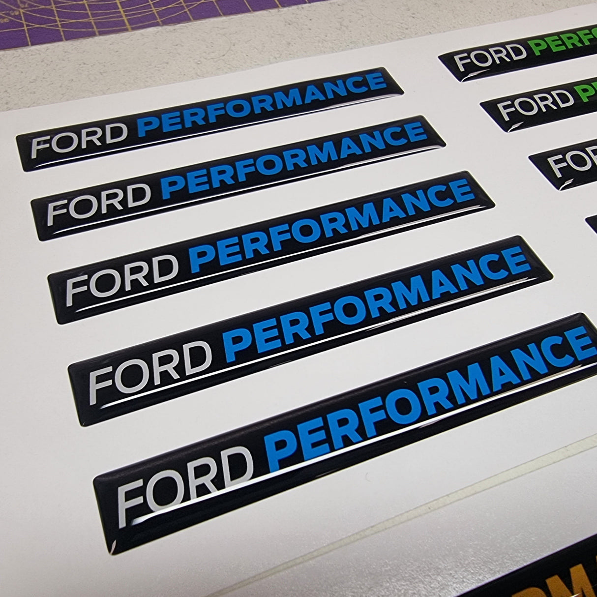 Ford Performance Gel Badge