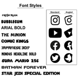 Instagram Decal Sticker (Singles)