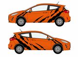 Mk8 Fiesta Tiger Stripe Decal Set