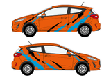 Mk8 Fiesta Tiger Stripe Decal Set