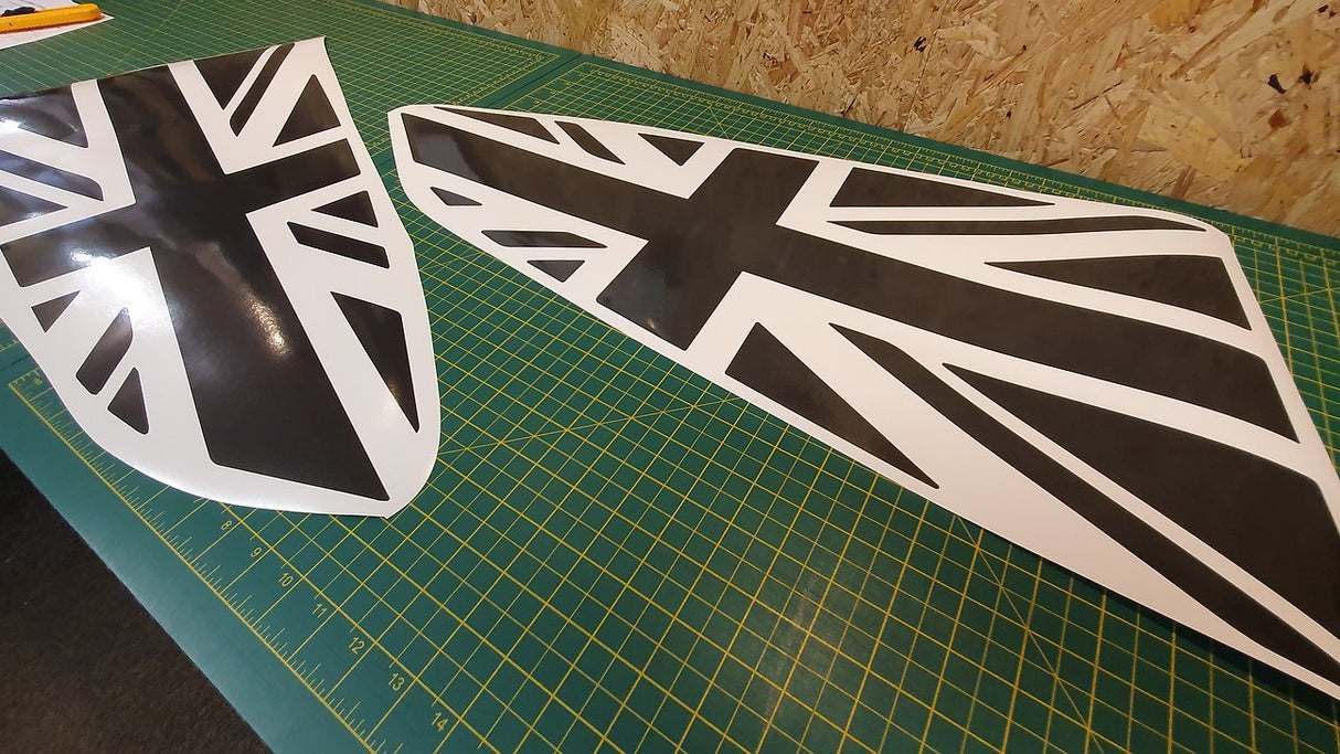 Mk7 / 7.5 Fiesta Union Jack Window Vinyl Decal Set