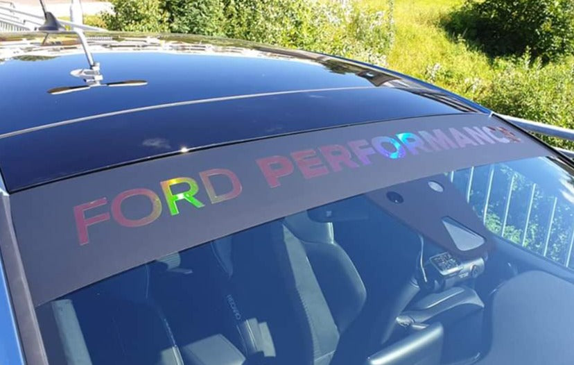 Ford Performance Sun Strip Text