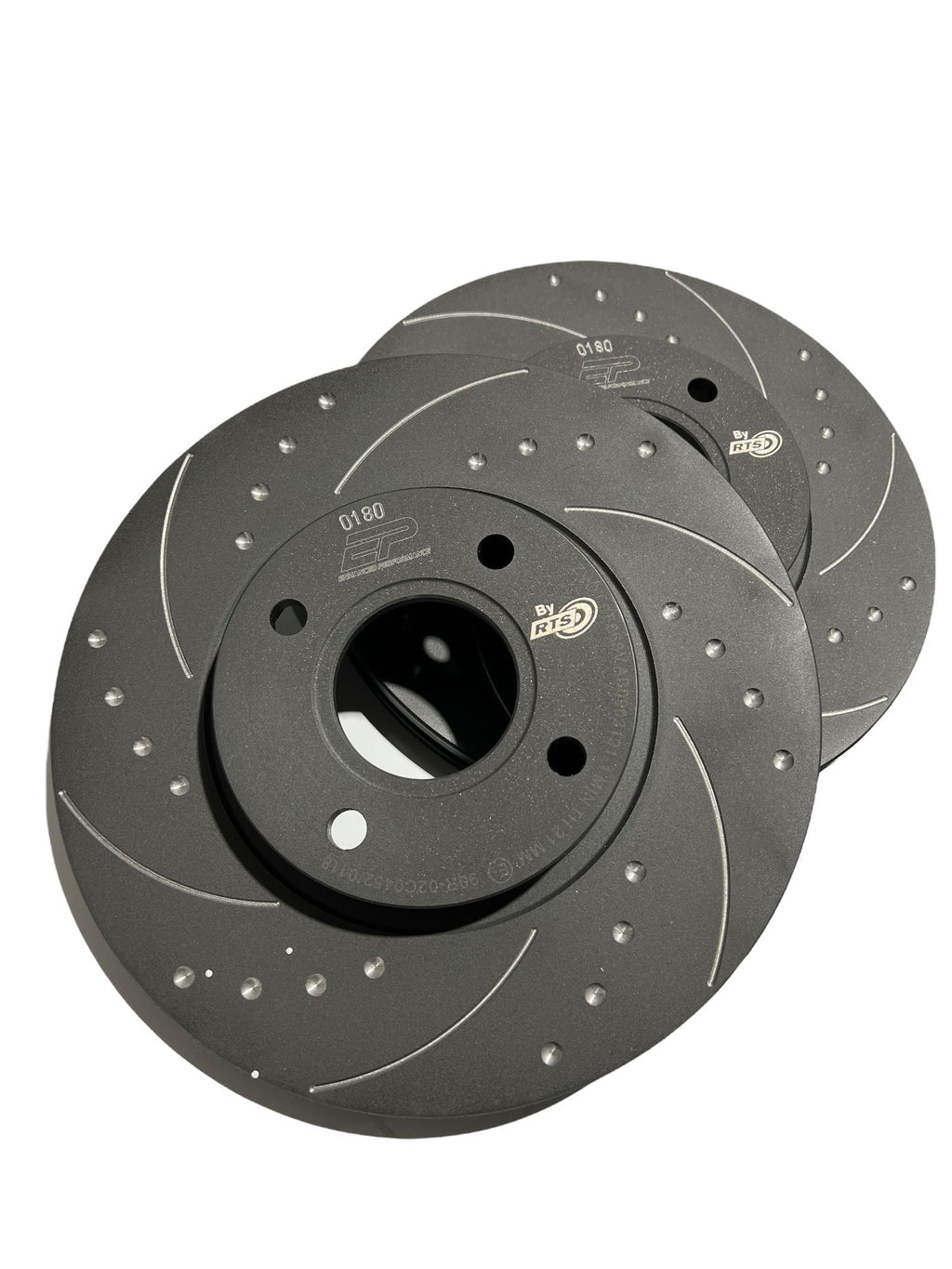 Enhanced Performance (By RTS) Brake Disc Upgrade - MK7 Fiesta ST - Drilled & Grooved