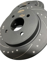 Enhanced Performance (By RTS) Brake Disc Upgrade - MK8 Fiesta ST - Drilled & Grooved