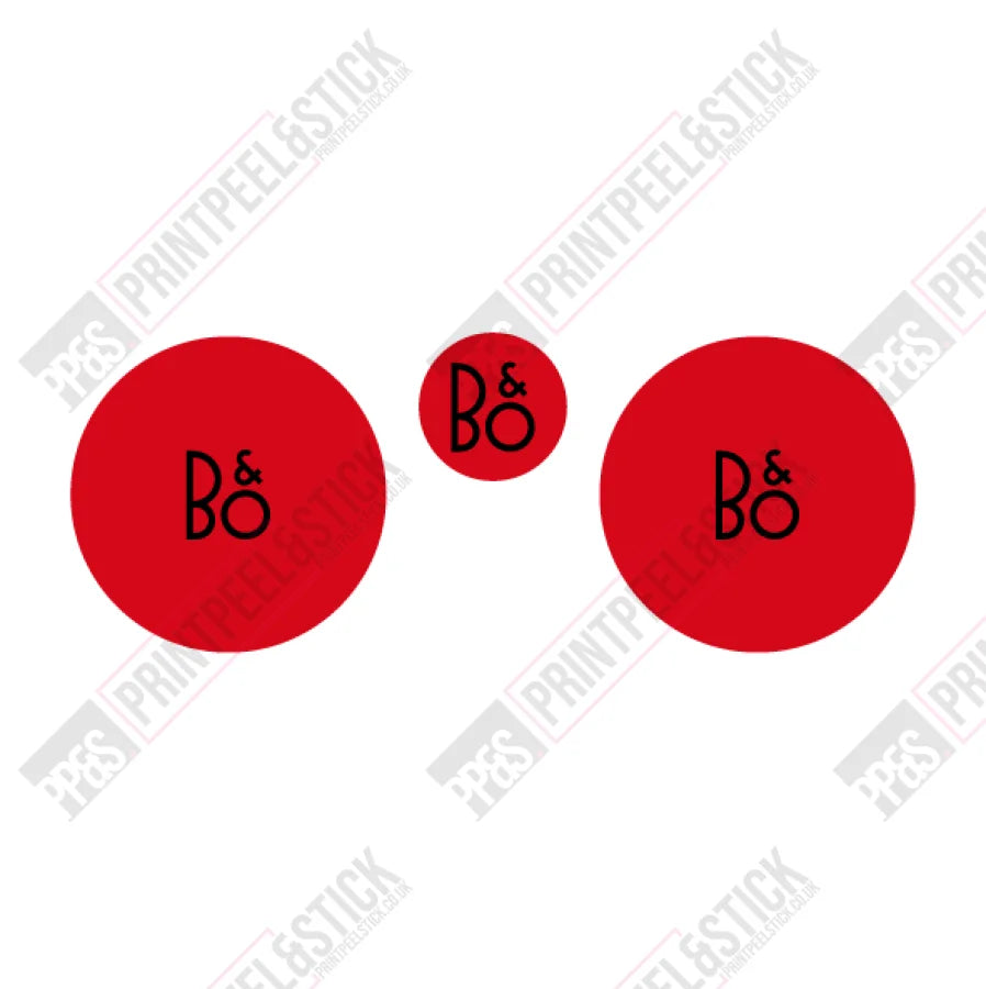 B&O Speaker Gel Set - 1 X 15Mm + 2 32Mm Grill Badges